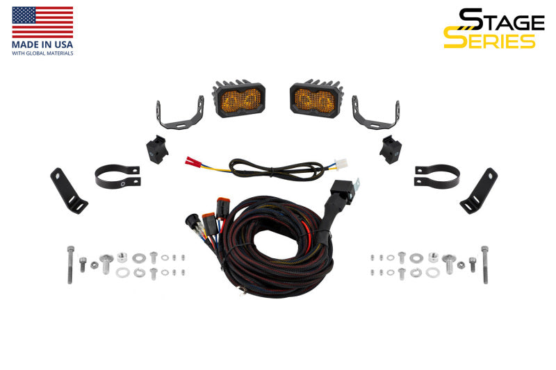 Diode Dynamics Stage Series 2 In Roll Bar Chase Light Kit SSC2 Sport - Yellow (Pair)
