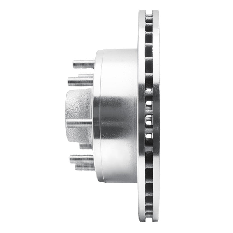 R1 Concepts R1 95-04 Ford E-350 Econoline Front Right Drilled & Slotted Silver Brake Rotor