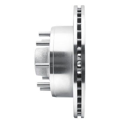 R1 Concepts R1 95-04 Ford E-350 Econoline Front Right Drilled & Slotted Silver Brake Rotor