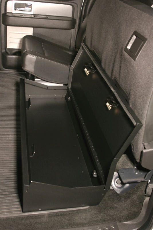 Tuffy Products Tuffy Ford F150 Supercrew W/ Subwoofer Underseat Lockbox 2/3 Length W/ Keyed Lock For