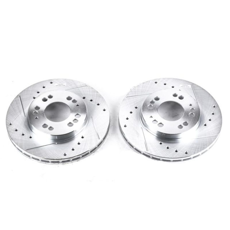 PowerStop Power Stop 91-96 Dodge Stealth Front Evolution Drilled & Slotted Rotors - Pair
