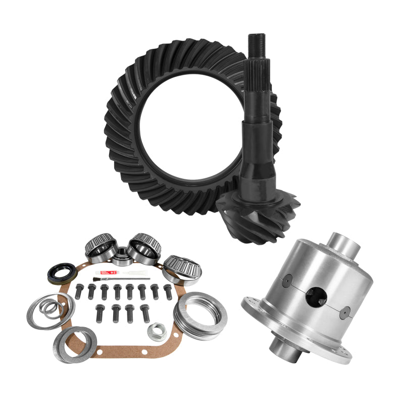 Yukon Gear & Axle Yukon Gear 10.5in Ford 3.73 Rear Ring & Pinion Install Kit 35 Spline Positraction