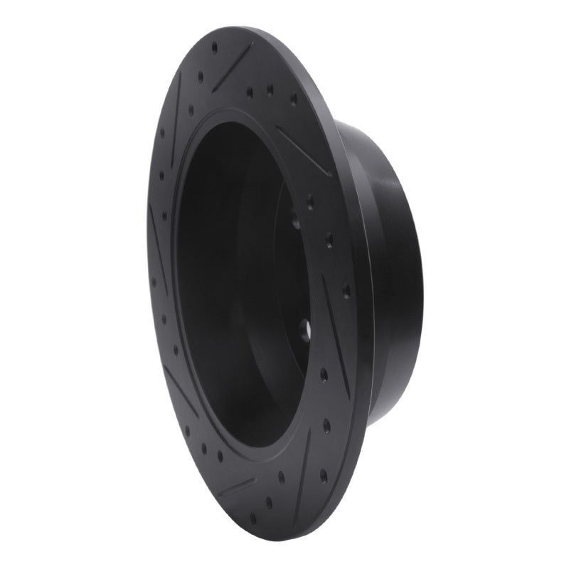R1 Concepts R1 99-04 Jeep Grand Cherokee Rear Right Drilled & Slotted Black Brake Rotor
