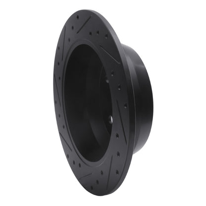 R1 Concepts R1 99-04 Jeep Grand Cherokee Rear Right Drilled & Slotted Black Brake Rotor