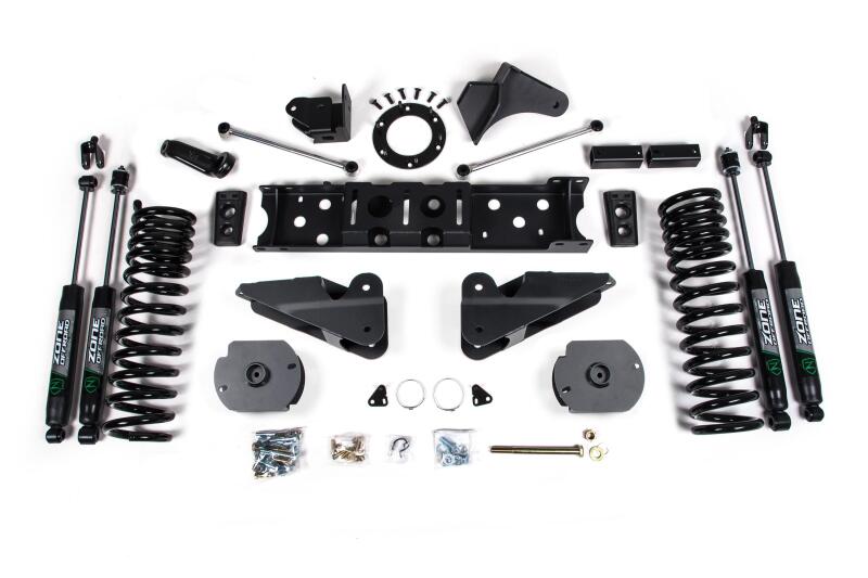Zone Offroad 19-20 Ram 2500 4.5in Radius Arm Bracket - Diesel - 6-Bolt T-Case - Nitro Shocks