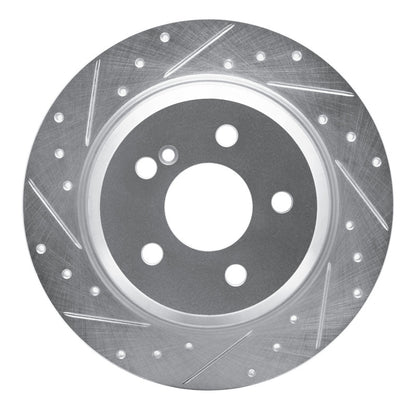 R1 Concepts R1 07-13 Mercedes-Benz S400 (USA) Rear Left Drilled & Slotted Silver Brake Rotor
