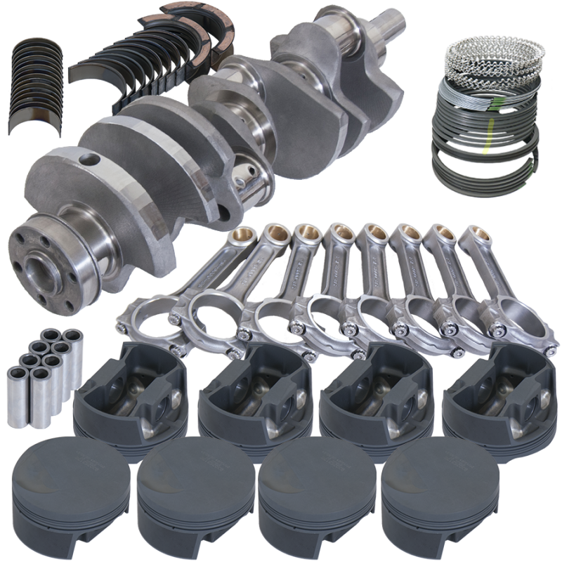 Eagle Ford 351C 3.850in Crank 6.000in I-Beam Rods -3cc Flat Top 4.040in Pistons Rotating Assembly