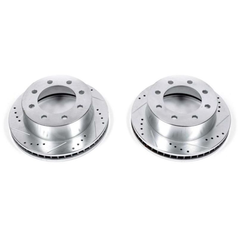 PowerStop Power Stop 00-02 Dodge Ram 2500 Front Evolution Drilled & Slotted Rotors - Pair