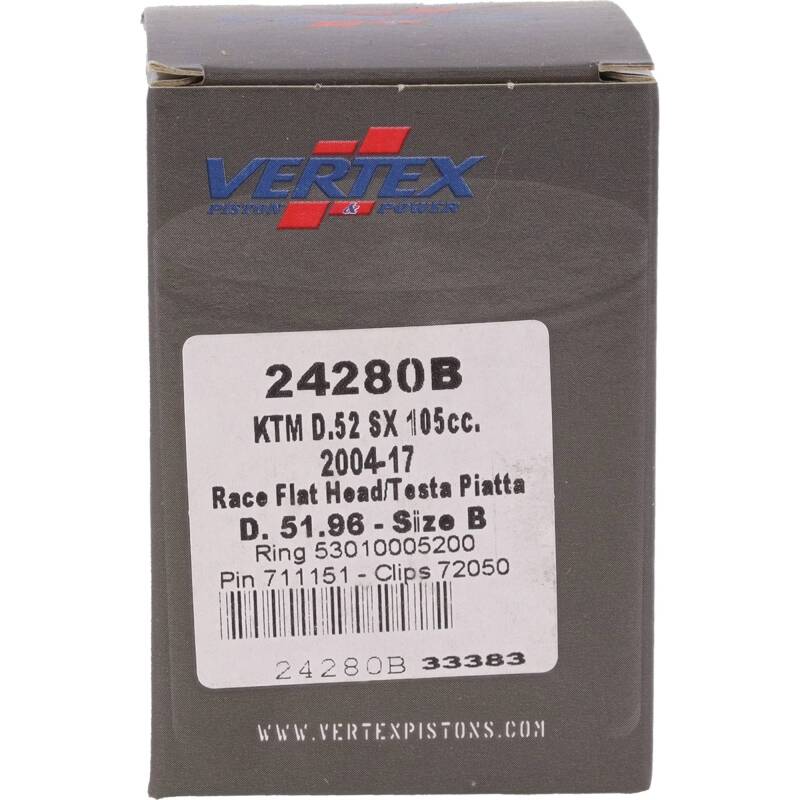Vertex Pistons Vertex Piston 04-11 KTM 105 SX 105cc Cast Race Piston Kit