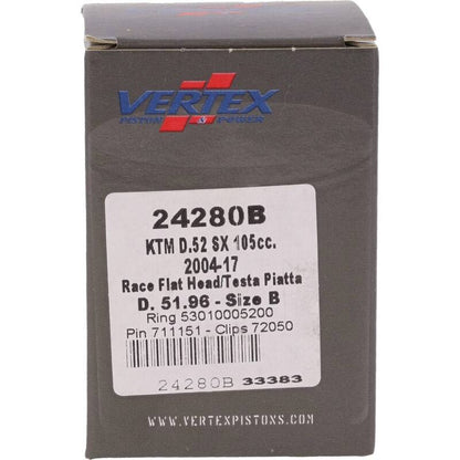 Vertex Pistons Vertex Piston 04-11 KTM 105 SX 105cc Cast Race Piston Kit
