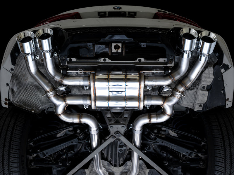 AWE Tuning 20-25 BMW X3 M/M Comp (F97) AWD SwitchPath Axle-Back Exhaust - Chrome Silver Tips