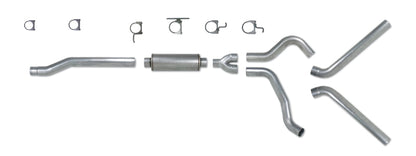 Diamond Eye Performance Diamond Eye KIT 4in Catback DUAL AL: 03-07 FORD 6.0L F250/F350