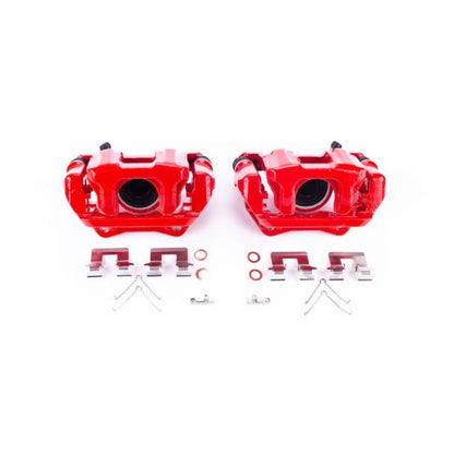PowerStop Power Stop 14-16 Acura MDX Rear Red Calipers w/Brackets - Pair