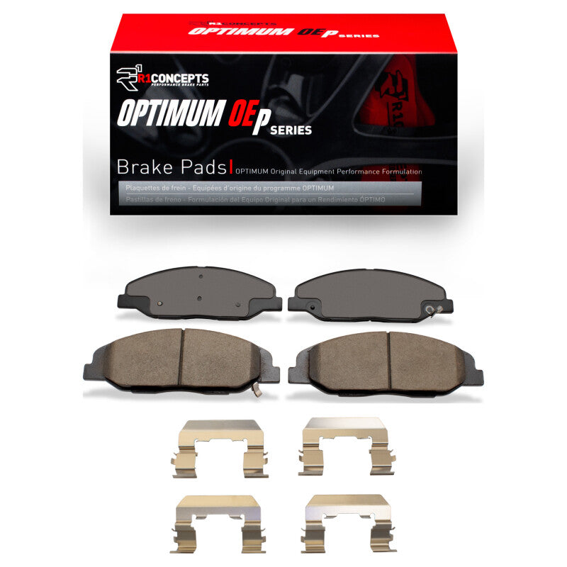 R1 Concepts R1 2008-2014 Cadillac CTS Front R1 Optimum OE Pads & Hardware Kit