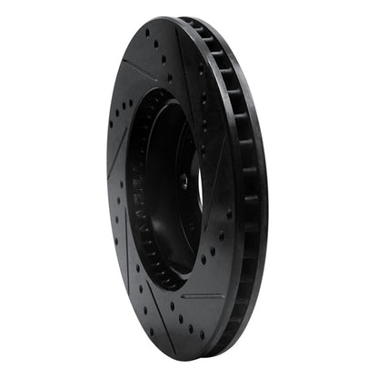 R1 Concepts R1 93-95 Volvo 850 Front Left Drilled & Slotted Black Brake Rotor