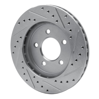 R1 Concepts R1 91-02 Chrysler Grand Voyager Front Left Drilled & Slotted Silver Brake Rotor