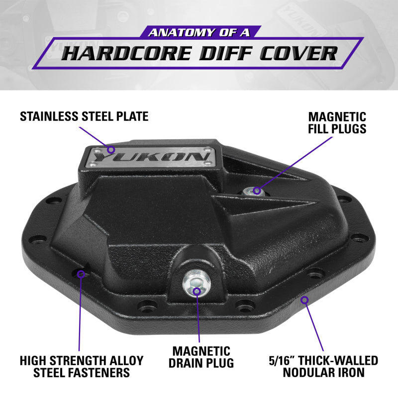 Yukon Gear & Axle Yukon Gear Hardcore Nodular Iron Cover for Chrysler 9.25in Rear Differential