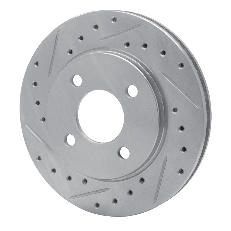 R1 Concepts R1 81-87 Chrysler Town & Country Front Left Drilled & Slotted Silver Brake Rotor