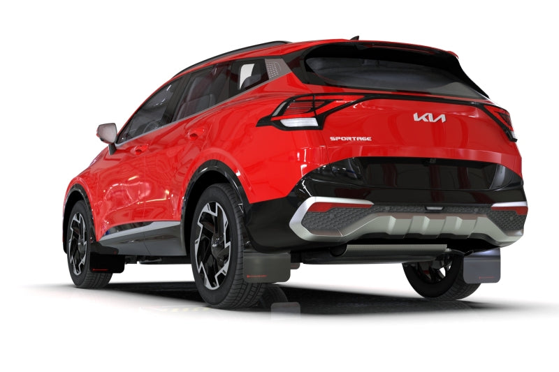 Rally Armor 23-26 Kia Sportage Black UR Mud Flap w/ Metallic Black Logo