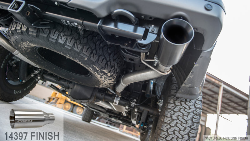 CORSA Performance Corsa 2017-2020 Ford F-150 Raptor 3.5L Sport Cat-Back Dual Rear Exit w/ 5in Satin Polished Tip