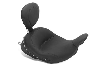 Mustang Motorcycle Mustang 08-21 Honda Electra Glide Std,Rd Glide,Rd King,Str Glide Lowdow Solo Seat Pearls - Black