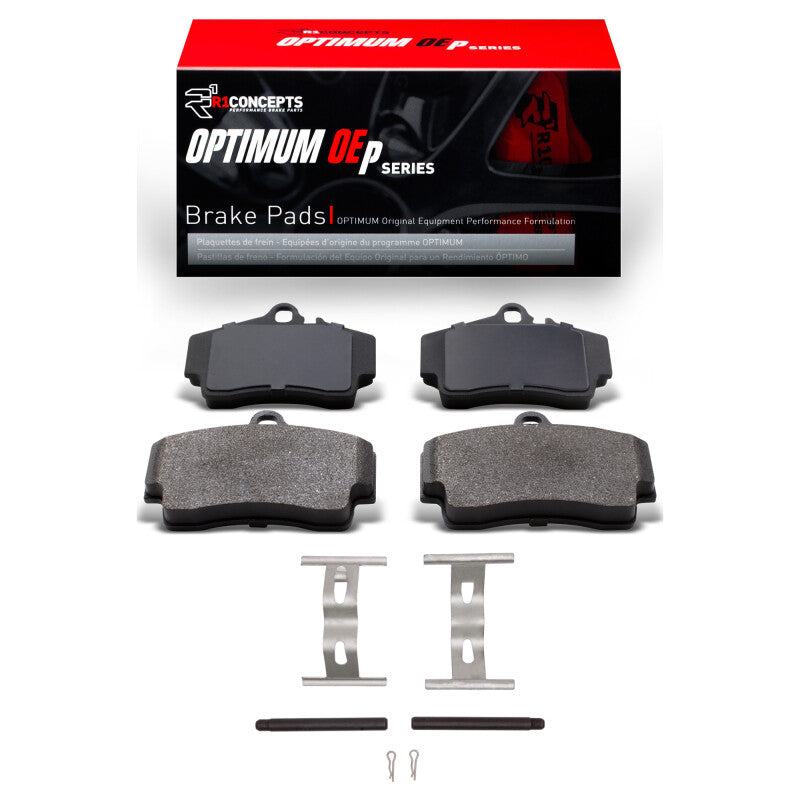 R1 Concepts R1 1997-2012 Porsche Cayman Rear R1 Optimum OE Pads & Hardware Kit