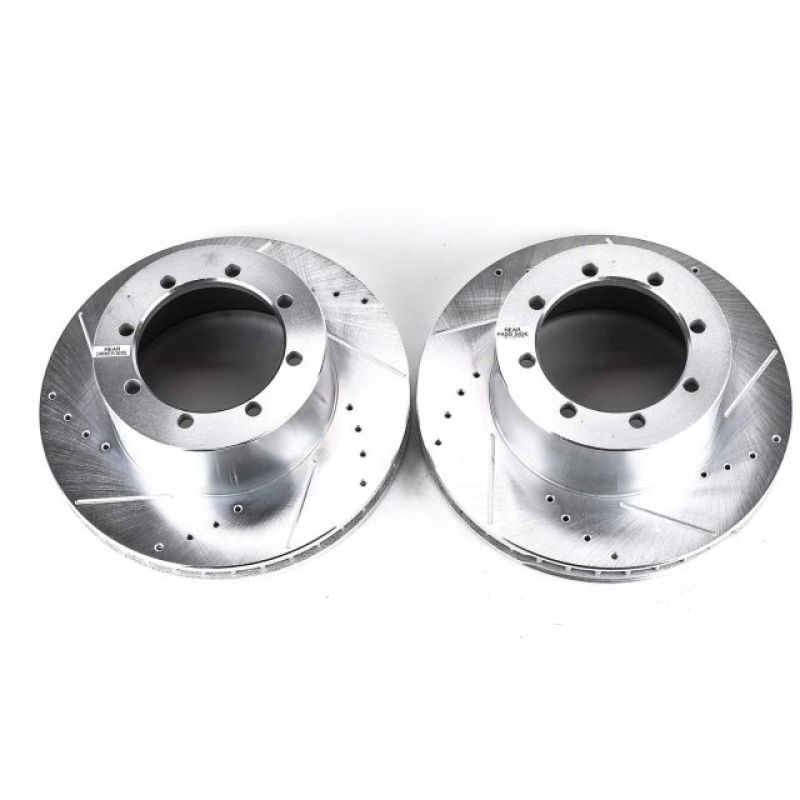 PowerStop Power Stop 00-02 Ford E-450 Super Duty Rear Evolution Drilled & Slotted Rotors - Pair