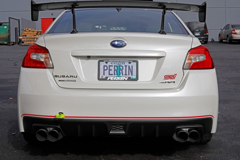 Perrin Performance PERRIN 15-21 Subaru WRX/STI / 24-26 Crosstrek / 25-26 Forester Tow Hook Kit (Rear) - Neon Yellow