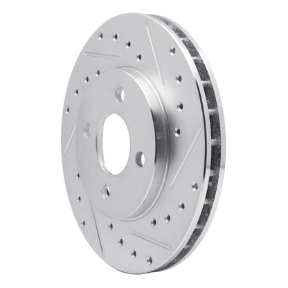 R1 Concepts R1 83-88 Chrysler Executive Sedan Front Right Drilled & Slotted Silver Brake Rotor