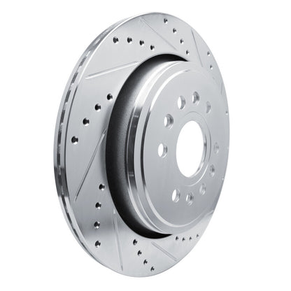 R1 Concepts R1 21-25 Jeep Grand Wagoneer Rear Right Drilled & Slotted Silver Brake Rotor