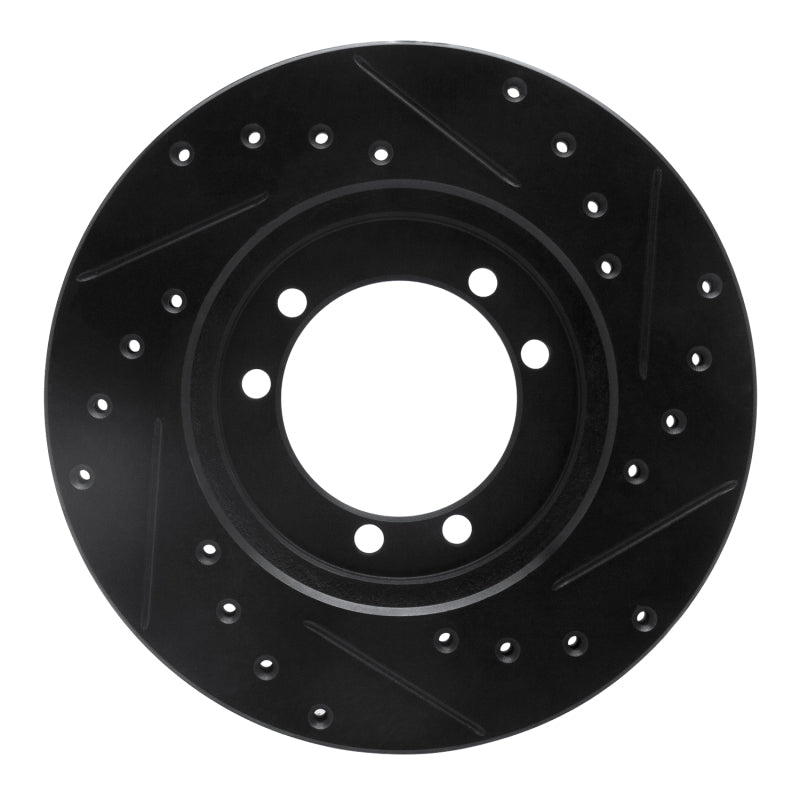 R1 Concepts R1 92-04 Hummer H1 Rear/Front Left Drilled & Slotted Black Brake Rotor
