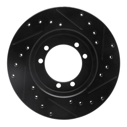 R1 Concepts R1 92-04 Hummer H1 Rear/Front Left Drilled & Slotted Black Brake Rotor
