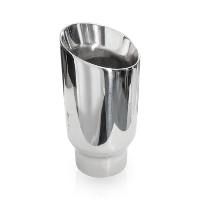 Stainless Works Conical Double Wall Slash Cut Exhaust Tip - 4in Body 3in Inlet