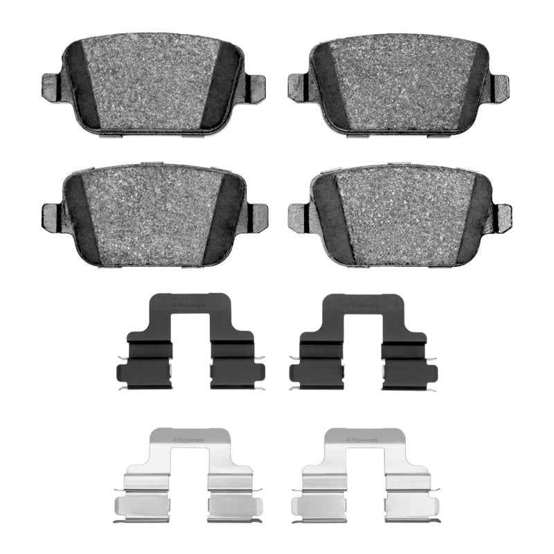 R1 Concepts R1 07-10 Volvo S80 Rear Semi Met Pads & Hardware Kit