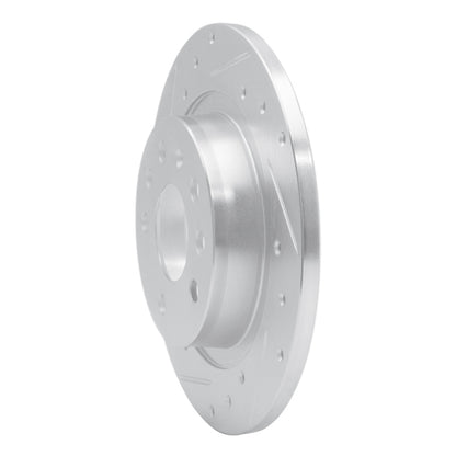 R1 Concepts R1 03-11 Cadillac BLS (Mexico) Rear Left Drilled & Slotted Silver Brake Rotor