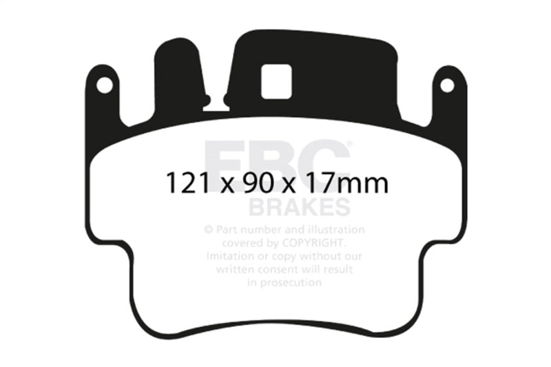 EBC Racing 97-02 Porsche 911 (996) RP-1 Front/Race Rear Brake Pads (Pair Only)