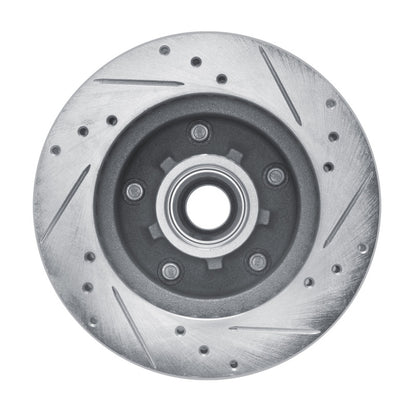 R1 Concepts R1 82-95 Buick Regal Front Left Drilled & Slotted Silver Brake Rotor