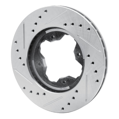 R1 Concepts R1 90-97 Acura CL Front Right Drilled & Slotted Silver Brake Rotor