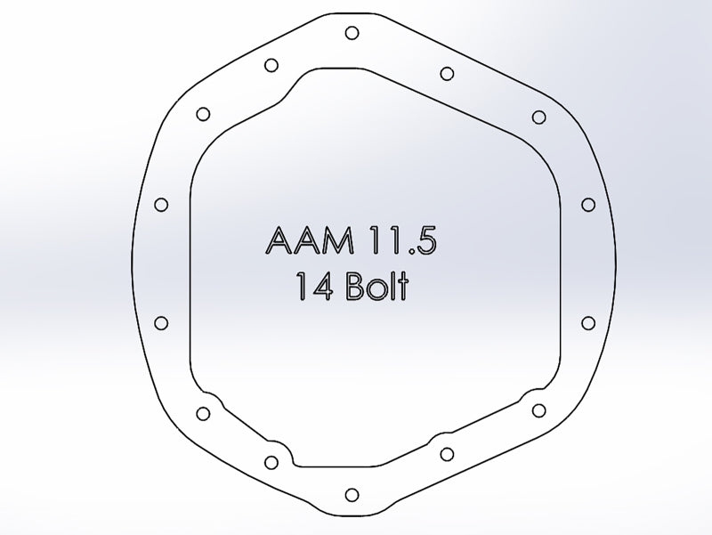 aFe Power Front/Rear Diff Cover Kit w/ Oil 01-10 GM Diesel Trucks V8 (AAM 9.25 & AAM 11.5-14)