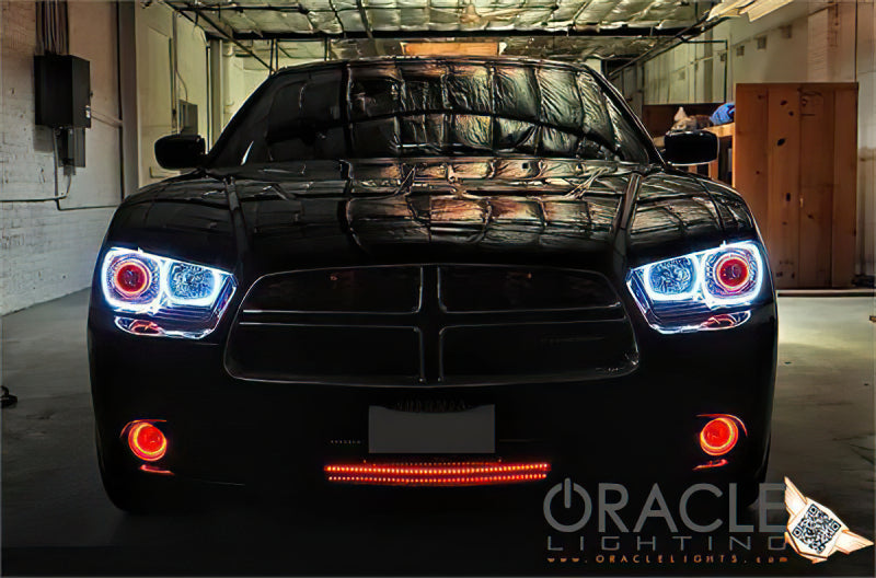 ORACLE Lighting Oracle Dodge Charger 11-12 LED Fog Halo Kit - ColorSHIFT