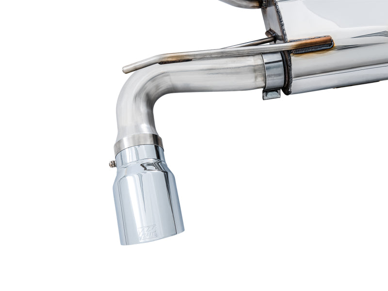 AWE Tuning Ford Focus RS SwitchPath Cat-Back Exhaust - Chrome Silver Tips
