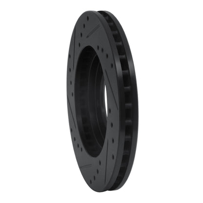 R1 Concepts R1 98-15 Nissan NP300 (Mexico) Front Right Drilled & Slotted Black Brake Rotor