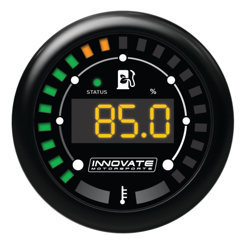 Innovate Motorsports Innovate MTX-D Ethanol Content & Fuel Temp Complete Gauge Kit - Black Dial