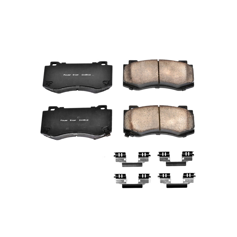 PowerStop Power Stop 05-10 Chrysler 300 Front Z17 Evolution Ceramic Brake Pads w/Hardware