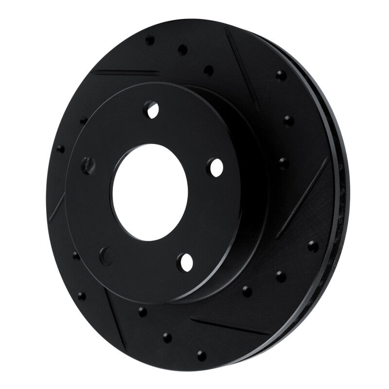 R1 Concepts R1 82-88 Chevrolet Camaro Rear Right Drilled & Slotted Black Brake Rotor
