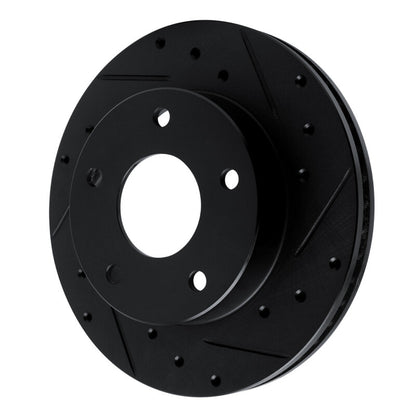 R1 Concepts R1 82-88 Chevrolet Camaro Rear Right Drilled & Slotted Black Brake Rotor