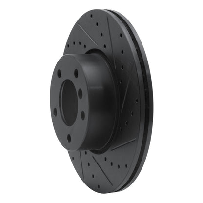 R1 Concepts R1 07-21 BMW 220i (Mexico) Front Right Drilled & Slotted Black Brake Rotor