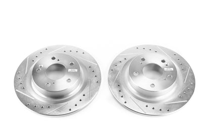 PowerStop Power Stop 17-18 Honda Civic Rear Evolution Drilled & Slotted Rotors - Pair