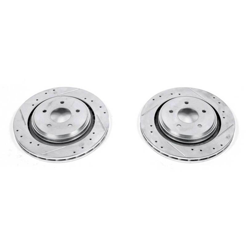 PowerStop Power Stop 06-09 Cadillac XLR Rear Evolution Drilled & Slotted Rotors - Pair