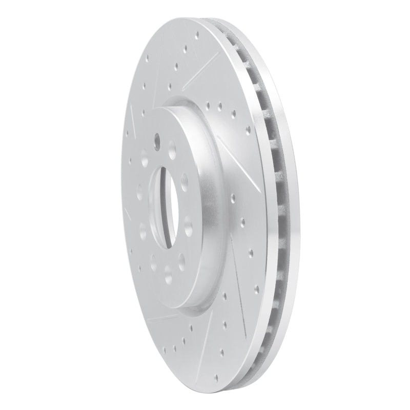 R1 Concepts R1 16-21 Buick Regal Sportback Front Left Drilled & Slotted Silver Brake Rotor